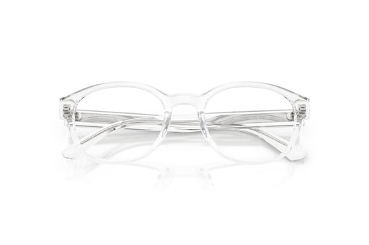 Emporio Armani EK3012U Oval Eyeglasses in Crystal Clear, detail view