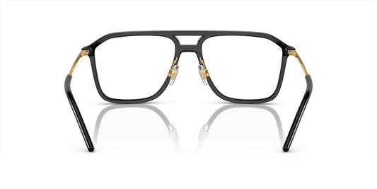 Dolce & Gabbana 5107 Pilot Eyeglasses in Black, side view
