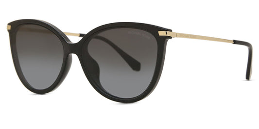 Michael Kors MK2184U/S Oval Sunglasses in Gradient Grey/Black, side view
