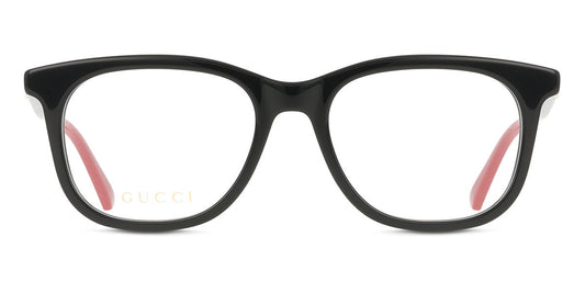 Gucci GG1990O Square Eyeglasses in Black, front view