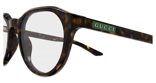Gucci GG2083O Oval Eyeglasses in Tortoise, side view