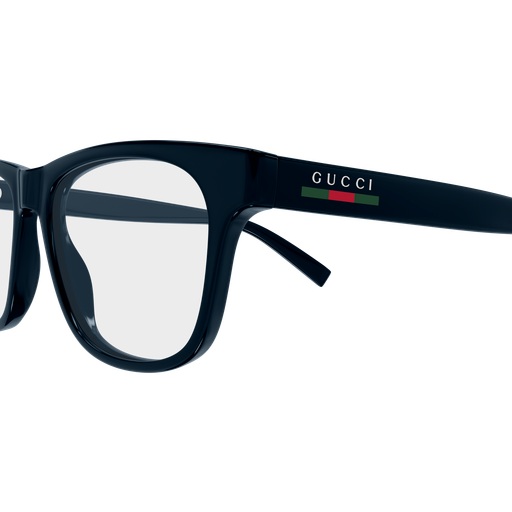 Gucci GG2108O Square Eyeglasses in Blue, side view