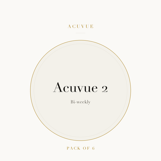 Acuvue 2 Contact Lenses on ivory plate