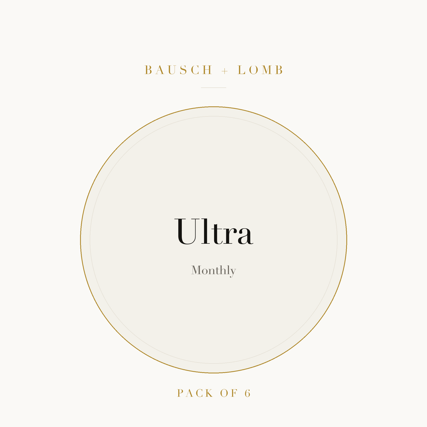 Bausch + Lomb Ultra Contact Lenses on ivory plate