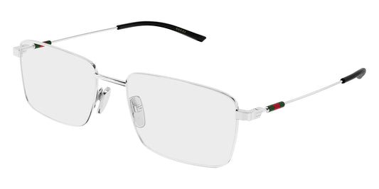 Gucci GG2098O Rectangle Eyeglasses in Silver, side view