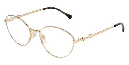 Gucci GG1699O Oval Eyeglasses in Gold, front view