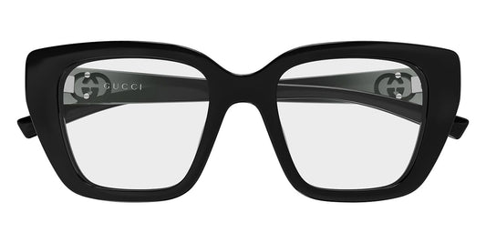 Gucci GG2028O Cat Eye Eyeglasses in Black, side view