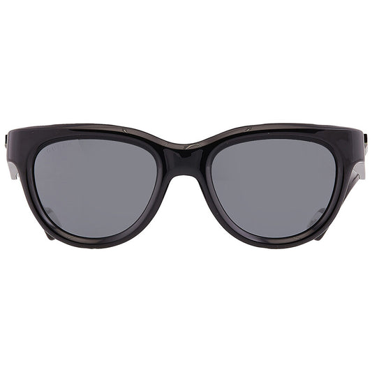 Gucci GG1620S Oval Sunglasses in Grey Black, front view