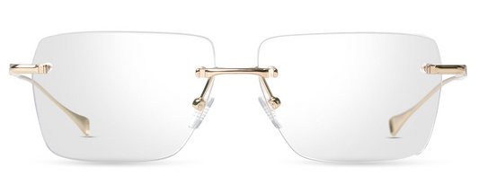 DITA DLX129 Eyeglasses in Clear Gold Sand, front view
