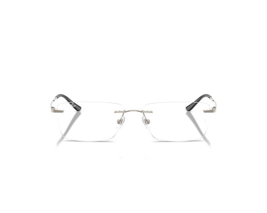 Ray-Ban RX8781D Rectangle Eyeglasses in Gunmetal, front view