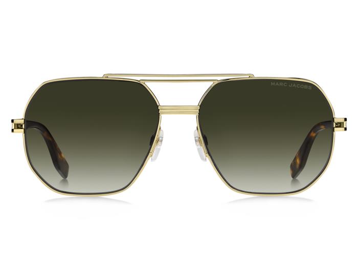 Marc Jacobs MARC784/S Pilot Sunglasses in Dark Green Gradient Gold, side view
