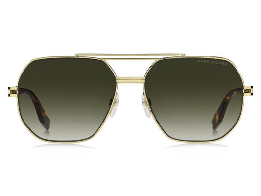 Marc Jacobs MARC784/S Pilot Sunglasses in Dark Green Gradient Gold, side view