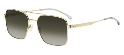 Hugo Boss BOSS1695/S Pilot Sunglasses in Gradient Green / Gold, detail view