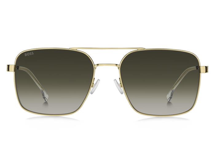 Hugo Boss BOSS1695/S Pilot Sunglasses in Gradient Green / Gold, side view