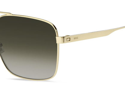 Hugo Boss BOSS1695/S Pilot Sunglasses in Gradient Green / Gold, detail view