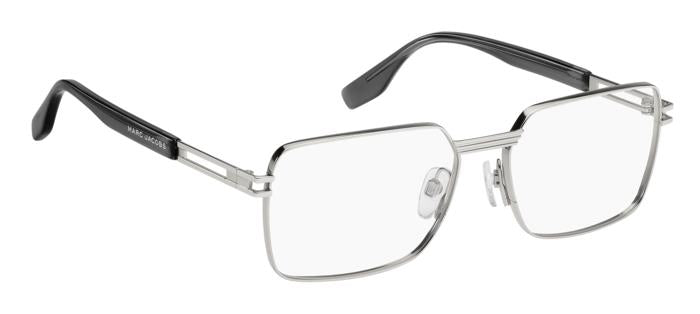 Marc Jacobs MARC783 Rectangle Eyeglasses in Clear / Silver, angle view