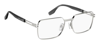 Marc Jacobs MARC783 Rectangle Eyeglasses in Clear / Silver, angle view