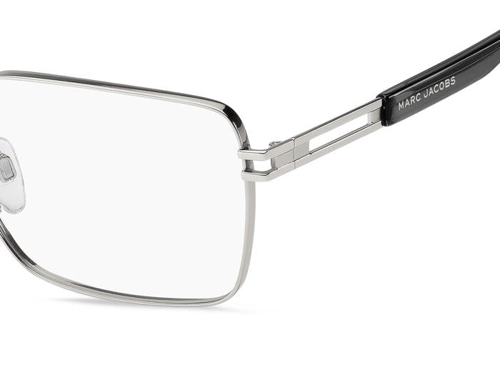Marc Jacobs MARC783 Rectangle Eyeglasses in Clear / Silver, detail view