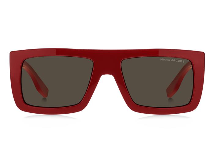 Marc Jacobs MARC775/S Rectangle Sunglasses in Grey / Red, side view