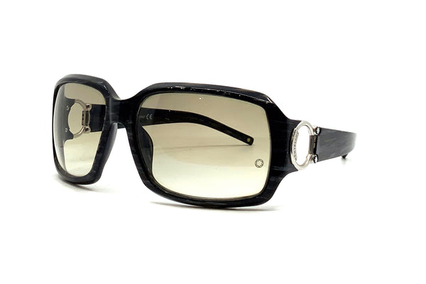 Montblanc MB171/S Rectangle Sunglasses in Grey Gradient / Black, front view