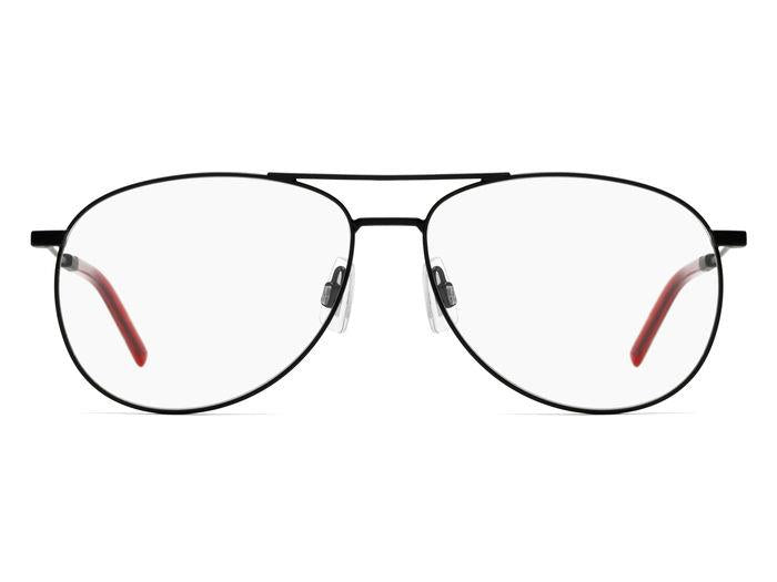 Hugo Boss HG1061 Aviator Eyeglasses in Black, side view