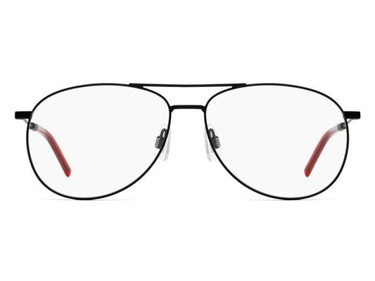 Hugo Boss HG1061 Aviator Eyeglasses in Black, side view