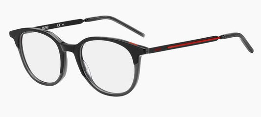 Hugo Boss HG1126 Round Eyeglasses in Black Grey, front view