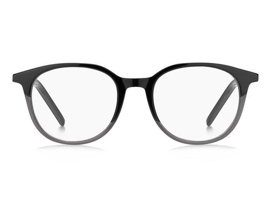 Hugo Boss HG1126 Round Eyeglasses in Black Grey, side view