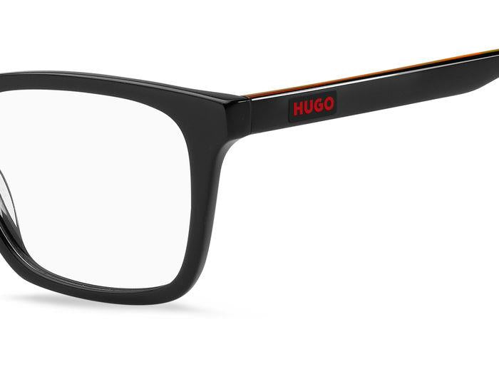 Hugo Boss HG1201 Square Eyeglasses in Black, detail view