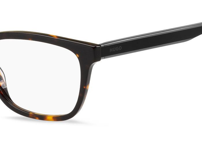 Hugo Boss HG1250 Rectangle Eyeglasses in Havana, detail view