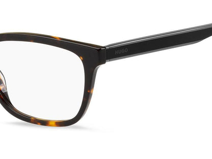 Hugo Boss HG1250 Rectangle Eyeglasses in Havana, detail view