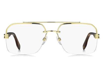 Marc Jacobs MARC714 Aviator Eyeglasses in Gold Havana, front view