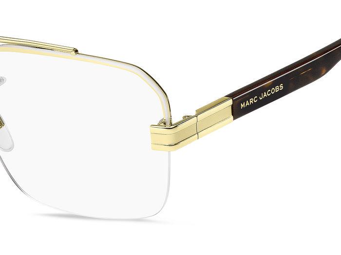 Marc Jacobs MARC714 Aviator Eyeglasses in Gold Havana, angle view