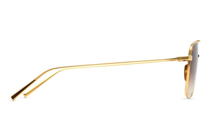 DITA ARTOA-57/S Pilot Sunglasses in Brown To Clear Gradient/Yellow Gold, side view