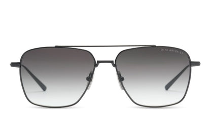 DITA ARTOA-57/S Pilot Sunglasses in Grey To Clear Gradient/Black Iron, angle view