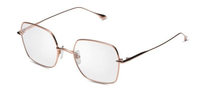 DITA CEREBAL Square Eyeglasses in Rose Gold, front view