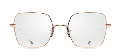 DITA CEREBAL Square Eyeglasses in Rose Gold, angle view