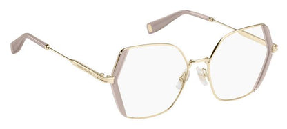 Marc Jacobs MJ1068 Geometric Eyeglasses in Nude Brown Gold, front view