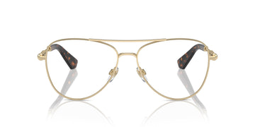 DEMO LENSES WITH LIGHT GOLD FRAME