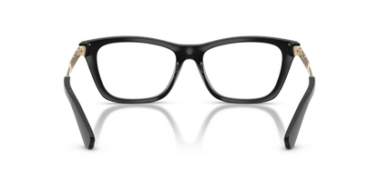 Burberry BE2442 Rectangle Eyeglasses in Demo Lenses With Black Frame, back view