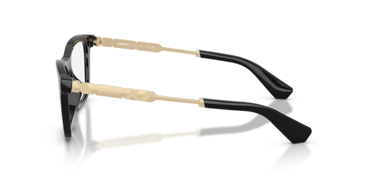 Burberry BE2442 Rectangle Eyeglasses in Demo Lenses With Black Frame, side view