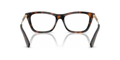 Burberry BE2442U Rectangle Eyeglasses in Clear Lenses With Havana Frame, back view