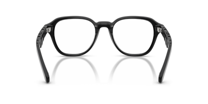 Burberry BE2444U Wayfarer Eyeglasses in Clear Lenses With Black Frame, back view