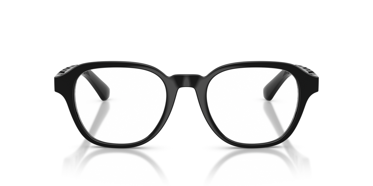 Burberry BE2444U Wayfarer Eyeglasses in Clear Lenses With Black Frame, front view