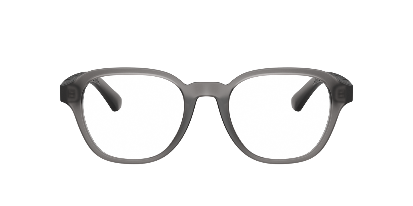 Burberry BE2444U Wayfarer Eyeglasses in Clear Lenses With Matte Grey Frame, front view