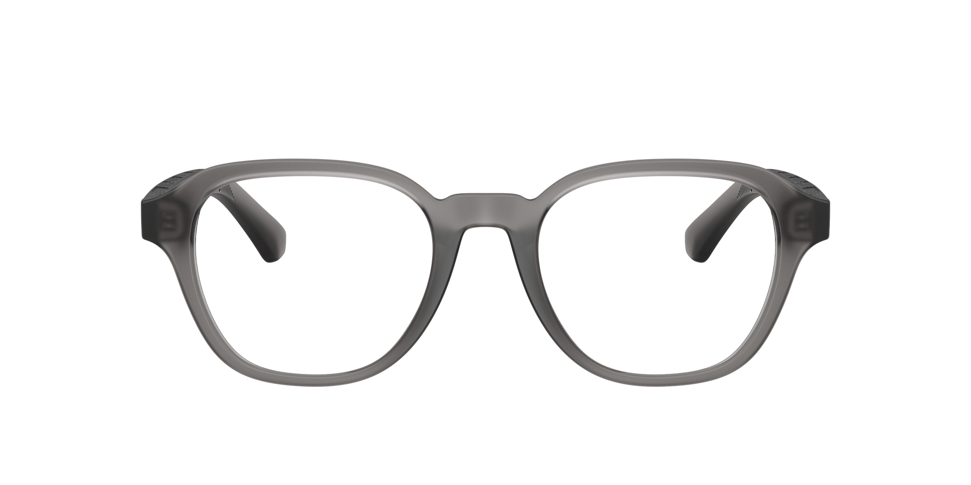 Burberry BE2444U Wayfarer Eyeglasses in Clear Lenses With Matte Grey Frame, front view