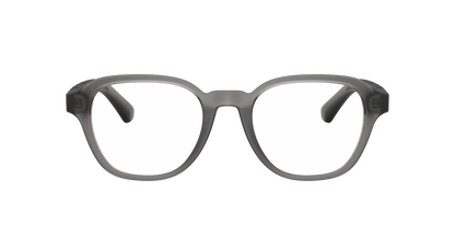 Burberry BE2444U Wayfarer Eyeglasses in Clear Lenses With Matte Grey Frame, front view