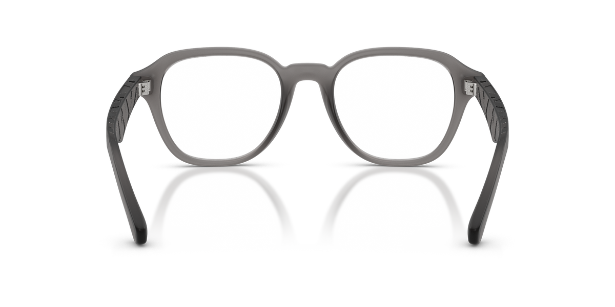 Burberry BE2444U Wayfarer Eyeglasses in Clear Lenses With Matte Grey Frame, back view