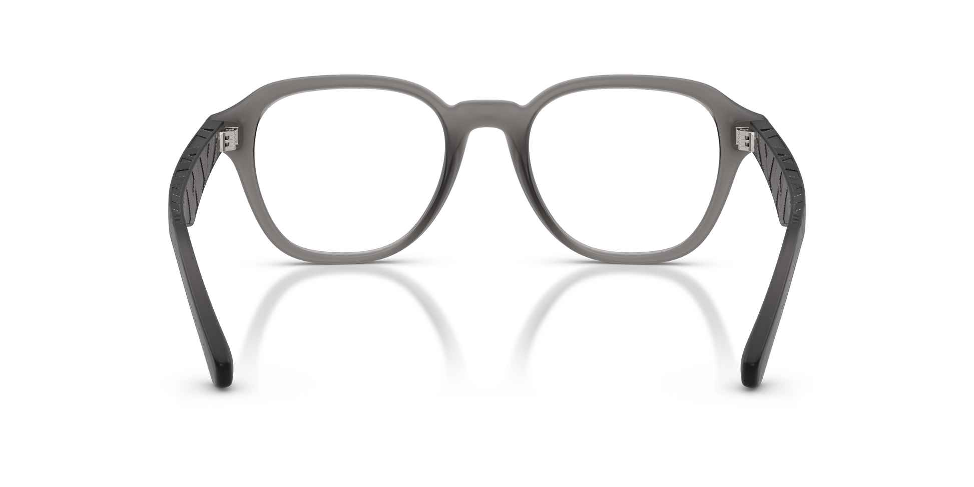 Burberry BE2444U Wayfarer Eyeglasses in Clear Lenses With Matte Grey Frame, back view