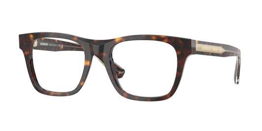 Burberry BE2445 Square Eyeglasses in Demo Lenses With Dark Havana Frame, front view
